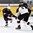 LUCERNE, SWITZERLAND - APRIL 21: USA's Auston Matthews #19 makes a pass while Germany's Tobias Fohrler #5 defends during preliminary round action at the 2015 IIHF Ice Hockey U18 World Championship. (Photo by Matt Zambonin/HHOF-IIHF Images)

